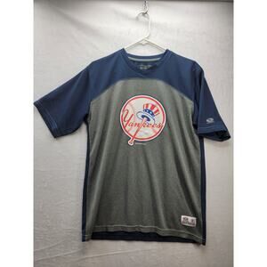 True Fan NY Yankees Grey and Blue t-shirt Size M
